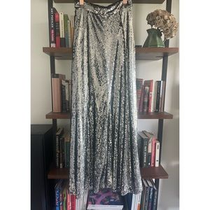 Boohoo sequin maxi skirt.